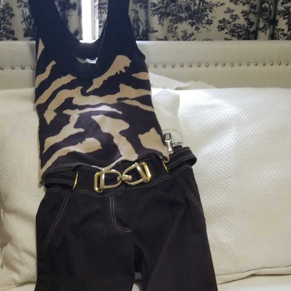 CASHE brown and cream tank - Picture 4 of 4